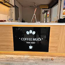 Ảnh thực tế hộp đèn mica cho quán cafe